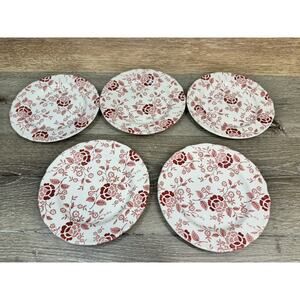 Royal Staffordshire Heirloom Ironstone J & G Meakin 7” Dessert Plates~set Of 5